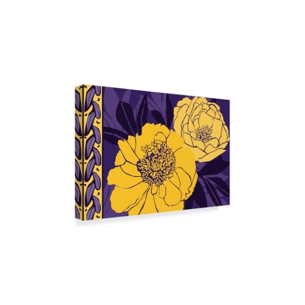 Art Licensing Studio 'Color Bouquet Purple Gold' Canvas Art,22x32